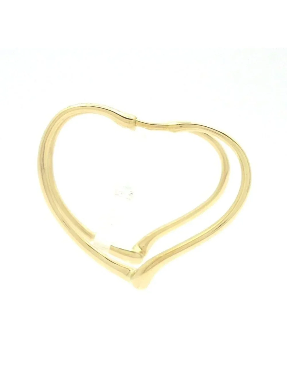 Tiffany & Co Earrings Open Heart Hoop Small 18k Yellow Gold